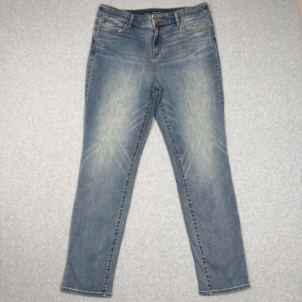 Chicos The Platinum Jegging Womens 2 (US 12) Blue Denim Stretch Jeans